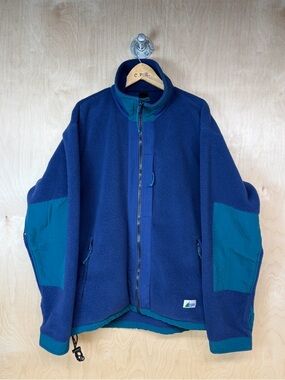 Vintage MEC Navy & Teal Fleece Jacket